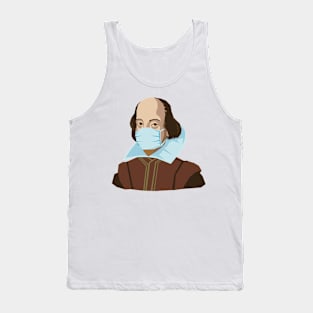 William Shakespeare wears a mask Tank Top
